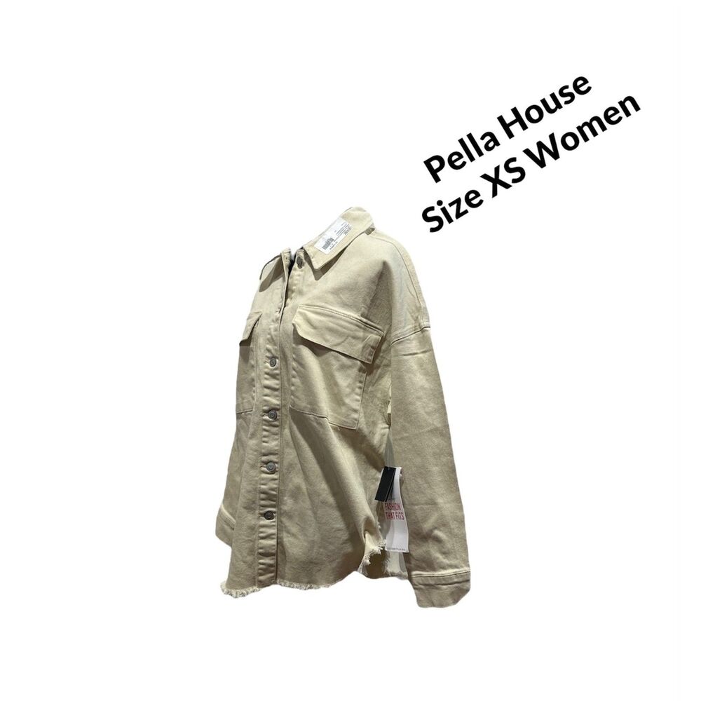 Celebrity Pink Women's Juniors Denim Shacket Birch Machine Washable Sizes XS
